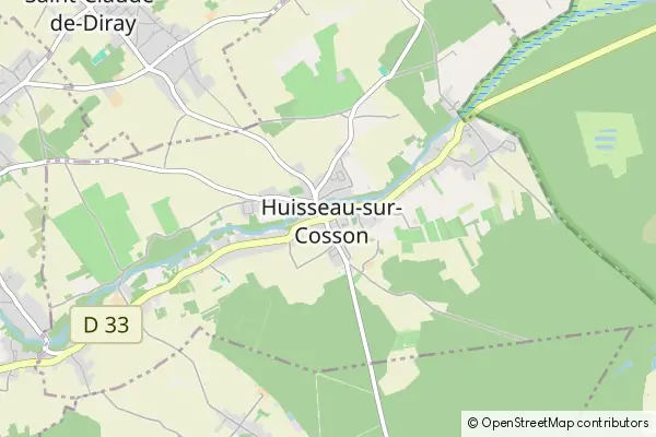 Karte Huisseau-sur-Cosson