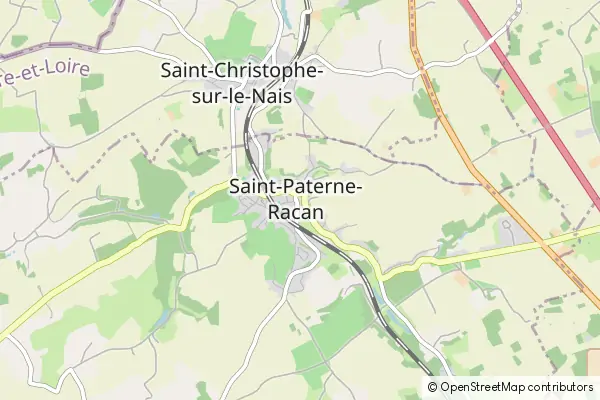 Karte Saint Paterne Racan