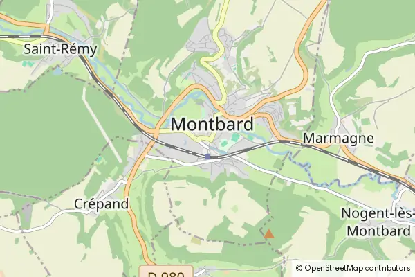 Karte Montbard