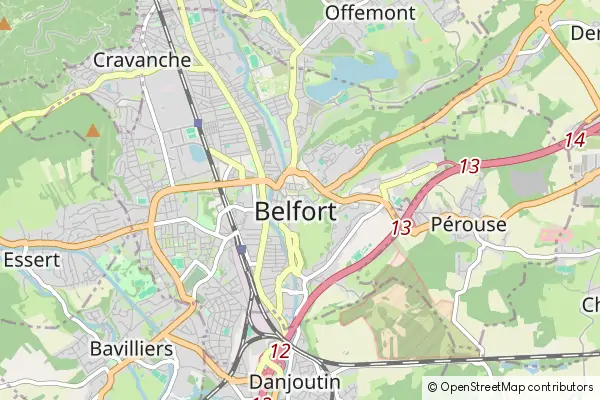 Karte Belfort