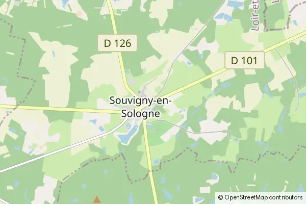 Karte Souvigny-en-Sologne