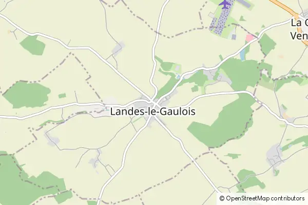 Karte Landes-le-Gaulois