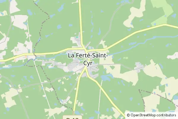 Karte La Ferté-Saint-Cyr