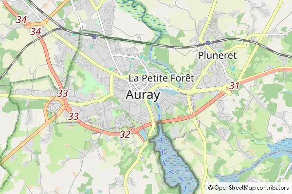 Karte Auray