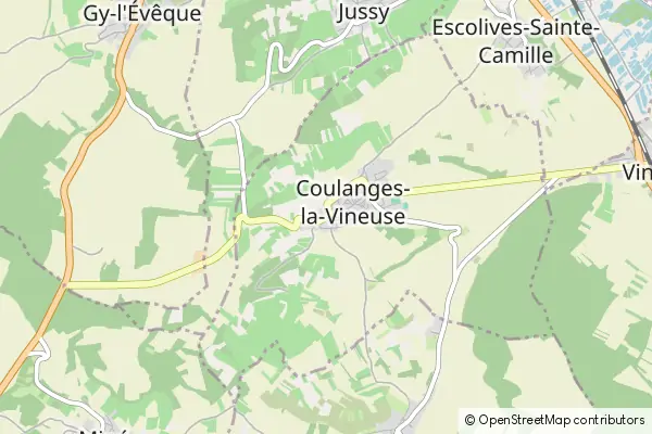 Karte Coulanges-la-Vineuse