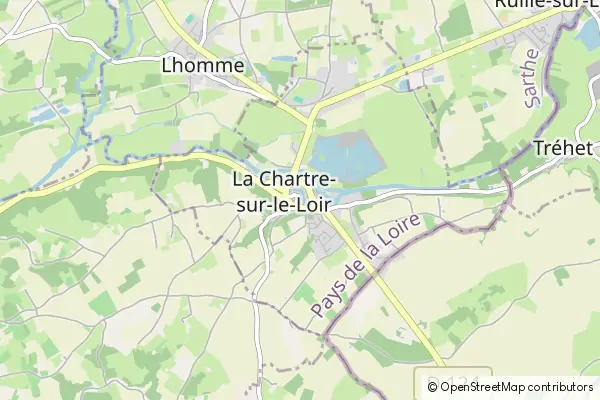 Karte La Chartre-sur-le-Loir