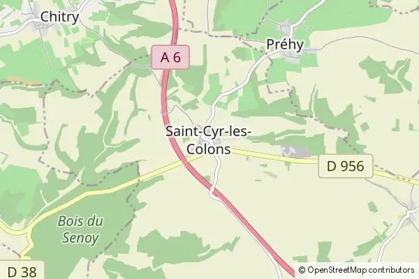 Karte Saint-Cyr-les-Colons