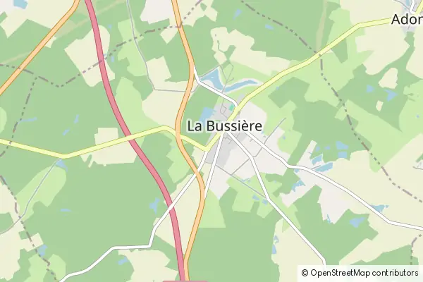 Karte La Bussière