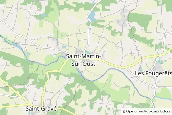 Karte Saint-Martin-sur-Oust