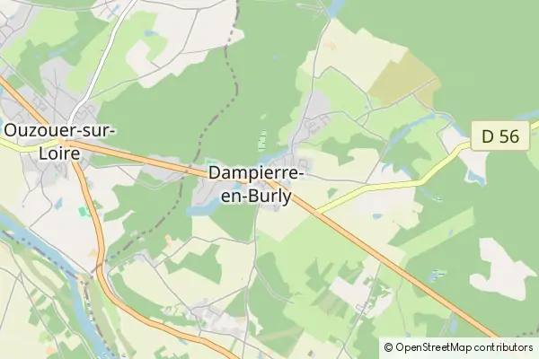 Karte Dampierre-en-Burly