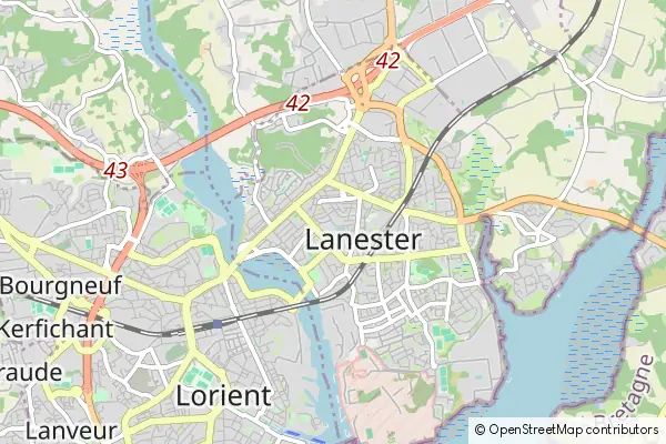 Karte Lanester