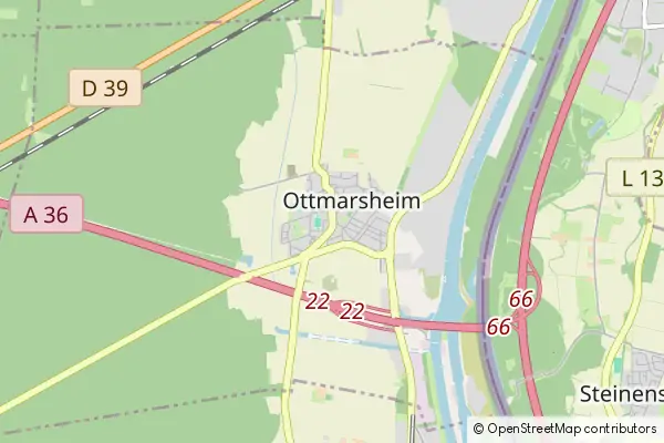 Karte Ottmarsheim