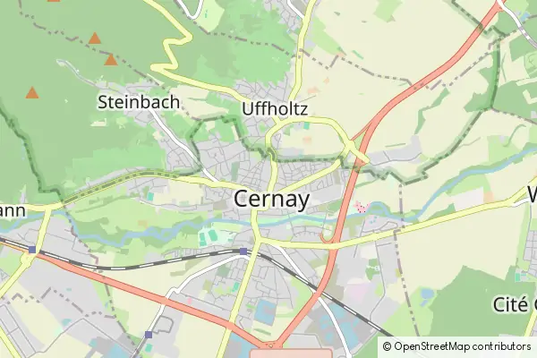 Karte Cernay