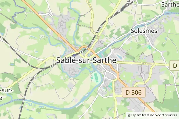 Karte Sablé-sur-Sarthe