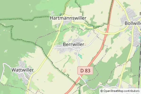 Karte Berrwiller