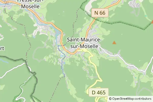 Karte Saint-Maurice-sur-Moselle