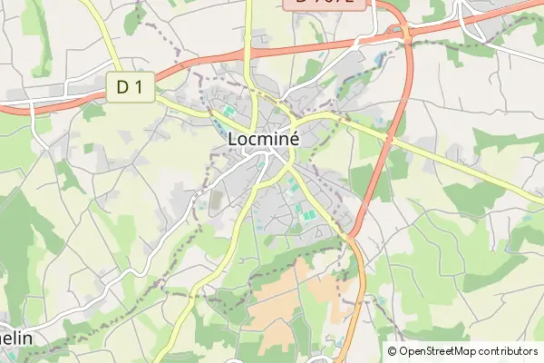 Karte Locminé