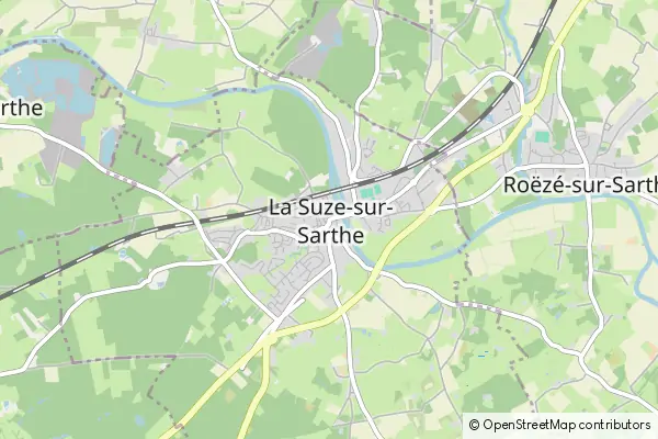 Karte La Suze-sur-Sarthe