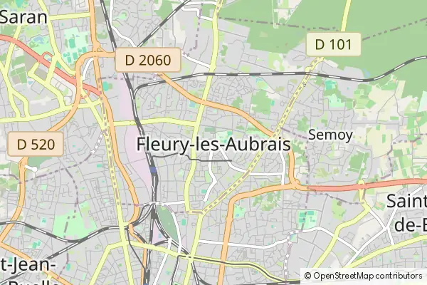 Karte Fleury-les-Aubrais