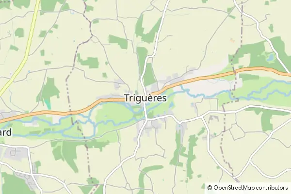 Karte Triguères