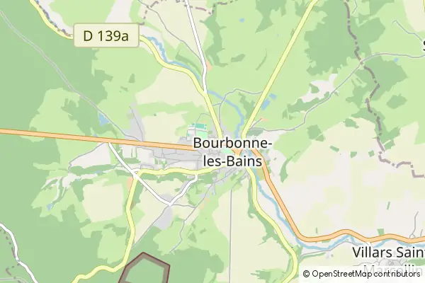 Karte Bourbonne-les-Bains