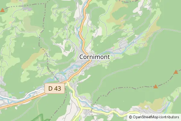 Karte Cornimont