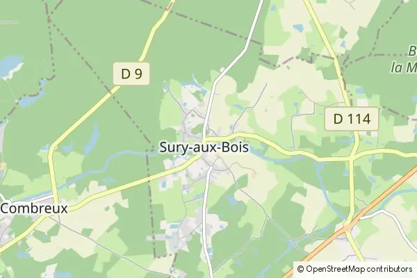 Karte Sury-aux-Bois