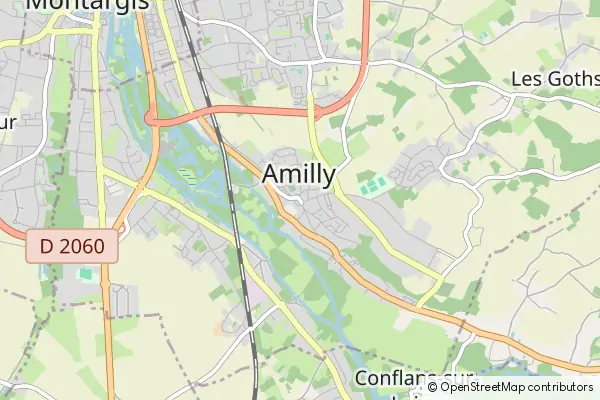 Karte Amilly