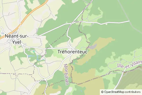 Karte Tréhorenteuc