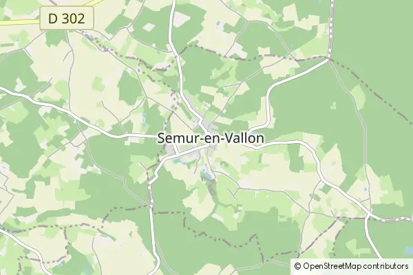 Karte Semur-en-Vallon