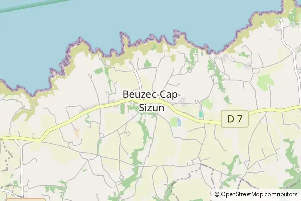 Karte Beuzec-Cap-Sizun