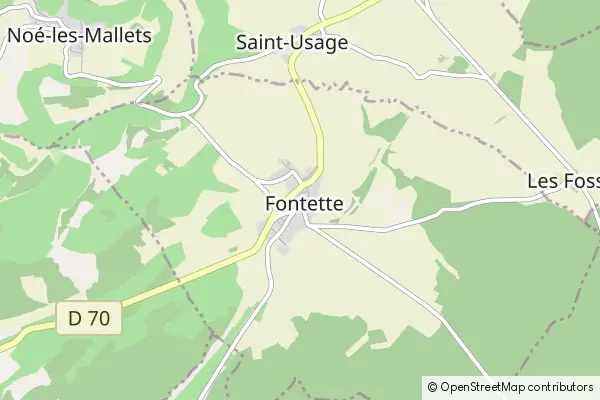 Karte Fontette