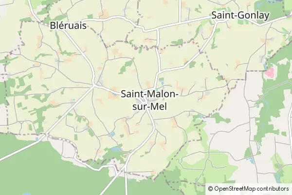 Karte Saint-Malon-sur-Mel