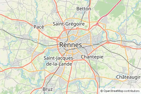 Karte Rennes