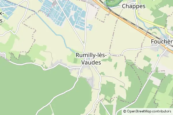 Karte Rumilly-lès-Vaudes