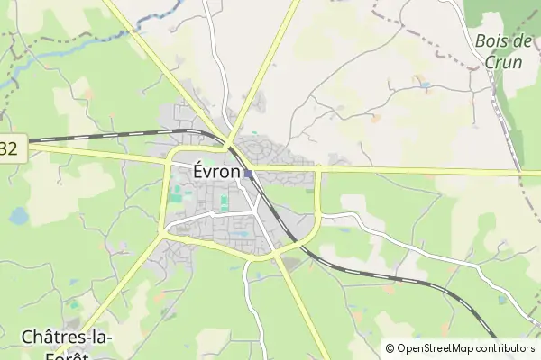 Karte Évron