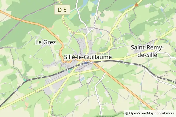 Karte Sillé-le-Guillaume