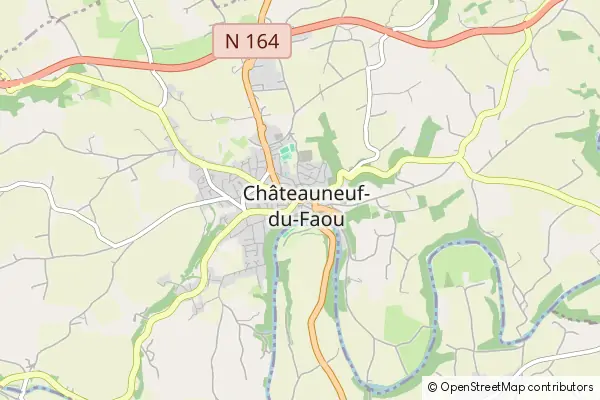 Karte Chateauneuf du Faou