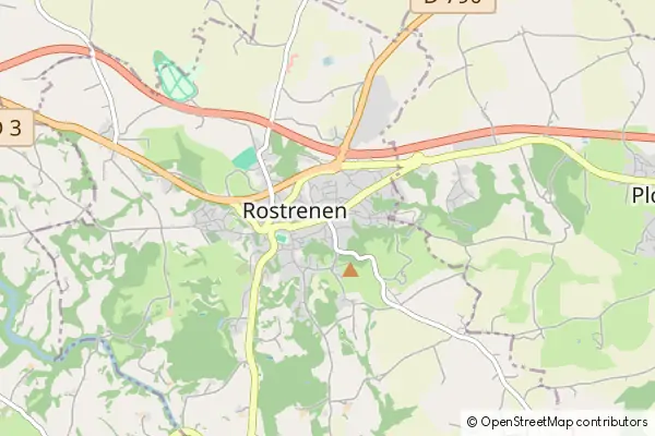 Karte Rostrenen