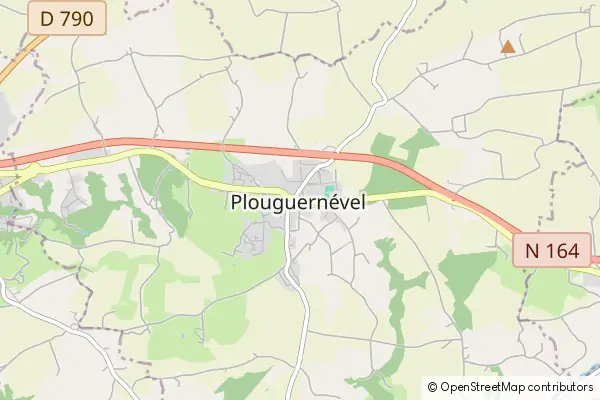 Karte Plouguernével