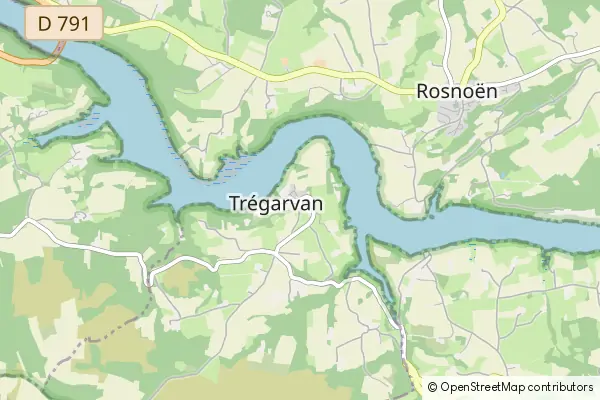 Karte Trégarvan