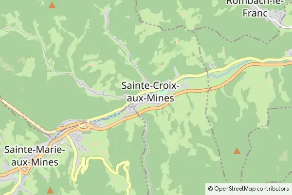 Karte Sainte-Croix-aux-Mines
