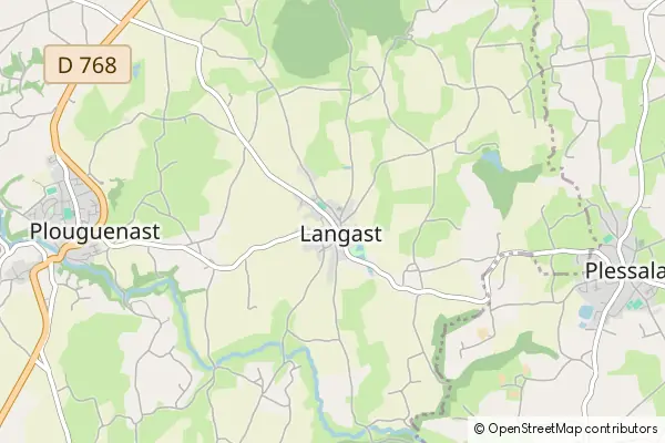 Karte Langast