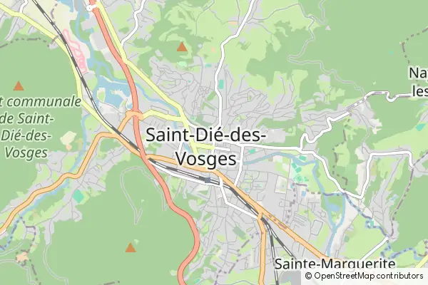 Karte Saint Die des Vosges