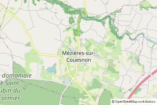 Karte Mézières-sur-Couesnon