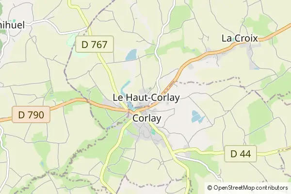 Karte Le Haut-Corlay