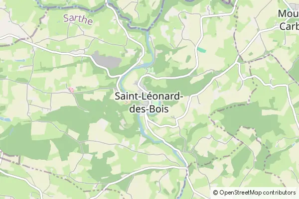 Karte Saint-Léonard-des-Bois