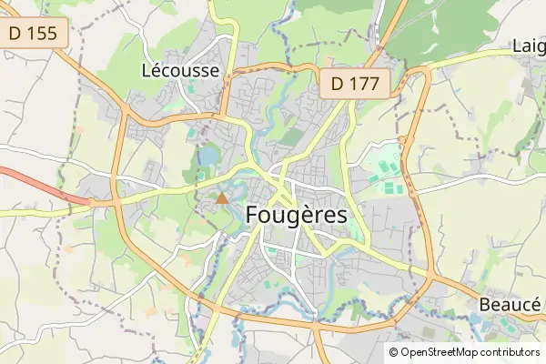 Karte Fougères