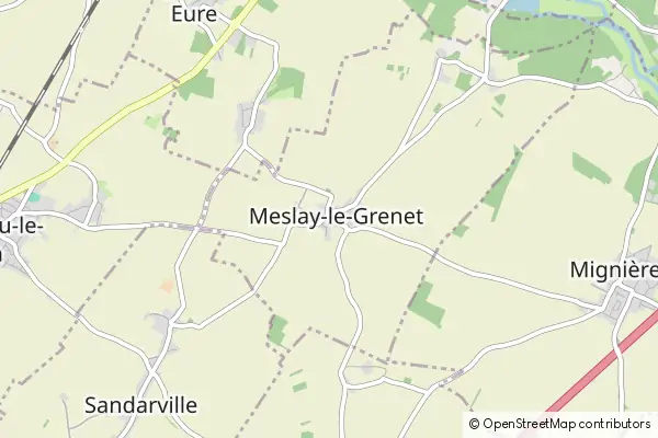 Karte Meslay-le-Grenet