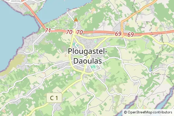 Karte Plougastel Daoulas